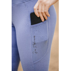 Pull-on Equithème Flora fond silicone Violet