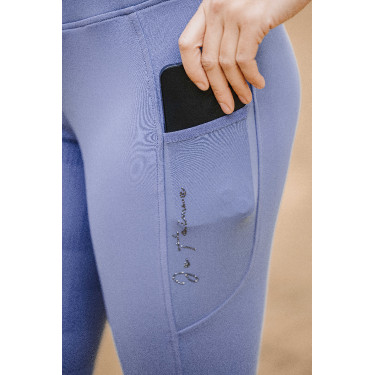 Pull-on Equithème Flora fond silicone Violet