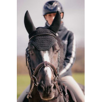 Bonnet pour chevaux Pénélope Soundless Strass Noir Bonnet pour chevaux Pénélope Soundless Strass Noir