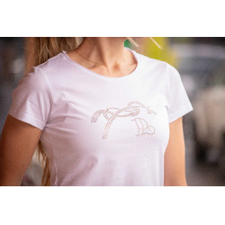 T-shirt Pénélope Iconic Strass Blanc T-shirt Pénélope Iconic Strass Blanc
