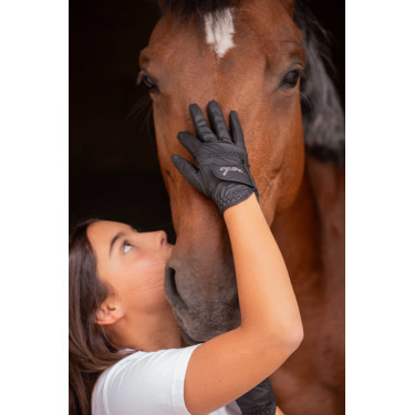 Gants Eden by Pénélope Prisma Strass Noir