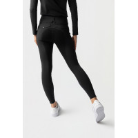 Pantalon d'équitation Horze Leonie à fond intégral femme en daim végétalien Noir Pantalon d'équitation Horze Leonie à fond intégral femme en daim végétalien Noir