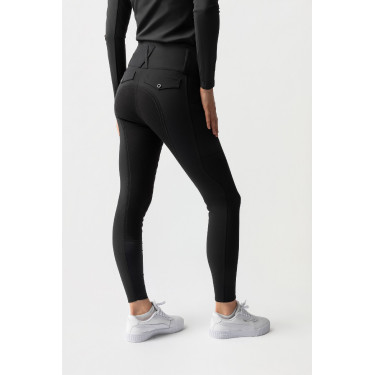 Pantalon d'équitation Horze Leonie à fond intégral femme en daim végétalien Pantalon d'équitation Horze Leonie à fond intégral femme en daim végétalien