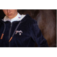 Sweat zip Emy Velvet Pénélope Bleu marine Sweat zip Emy Velvet Pénélope Bleu marine