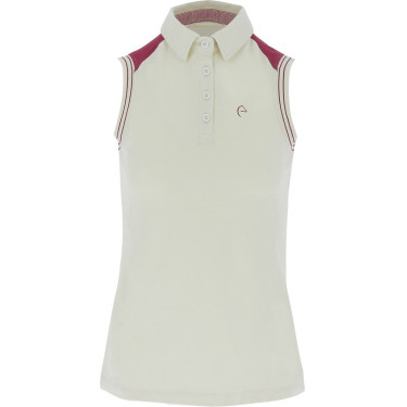 Polo piqué Equithème femme sans manches Polo piqué Equithème femme sans manches