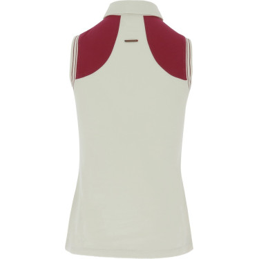 Polo piqué Equithème femme sans manches Polo piqué Equithème femme sans manches