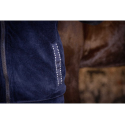 Sweat zip Emy Velvet Pénélope Bleu marine Sweat zip Emy Velvet Pénélope Bleu marine