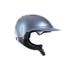 Casque d'équitation Naca Gravity XP Gris graphite brillant / noir Casque d'équitation Naca Gravity XP Gris graphite brillant / noir