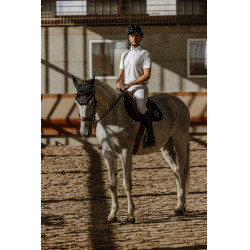 Polo mesh Equithème Edy Blanc Polo mesh Equithème Edy Blanc