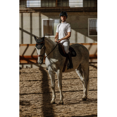 Polo mesh Equithème Edy Blanc Polo mesh Equithème Edy Blanc