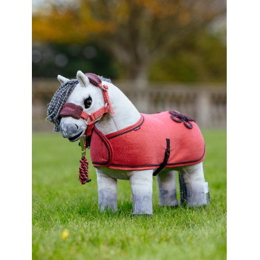 Couverture de concours pour jouet Mini Poney LeMieux Cranberry Rose