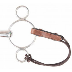 Alliances de pelham cuir et corde T de T Tabac Marron