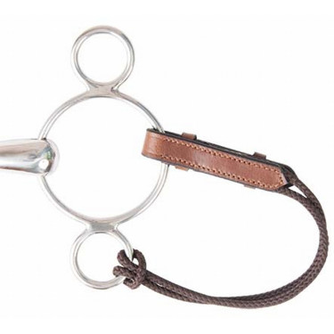 Alliances de pelham cuir et corde T de T Tabac Marron