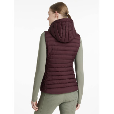 Doudoune sans manches à capuche LeMieux Tilly femme Damson Violet