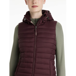 Doudoune sans manches à capuche LeMieux Tilly femme Damson Violet