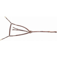 Collier de chasse doublé à pont T de T Havane foncé