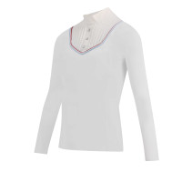 Polo Equithème Cabourg manches longues Blanc Polo Equithème Cabourg manches longues Blanc