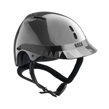 Casque d'équitation NACA Gravity S carbone Gris graphite / noir Casque d'équitation NACA Gravity S carbone Gris graphite / noir