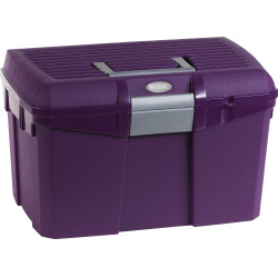 Coffre de pansage Hippo-Tonic Violet / gris Coffre de pansage Hippo-Tonic Violet / gris