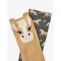 Chaussettes Mini LeMieux en coton par 2 Haflinger rosemary