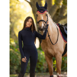 Maillot de corps Young Rider LeMieux Savannah col montant Marine Bleu marine