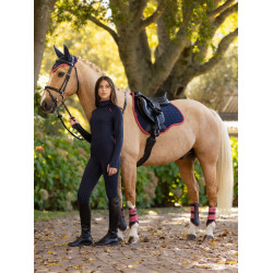 Maillot de corps Young Rider LeMieux Savannah col montant Marine Bleu marine
