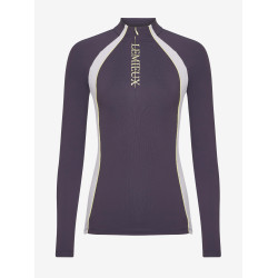 Maillot de corps LeMieux tissu mesh Philippa femme Juniper Violet