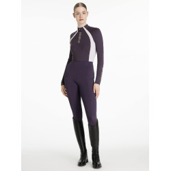 Maillot de corps LeMieux tissu mesh Philippa femme Juniper Violet