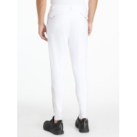 Pantalon d’équitation LeMieux homme fond silicone classique Blanc