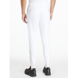 Pantalon d’équitation LeMieux homme fond silicone classique Blanc