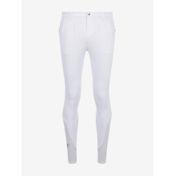 Pantalon d’équitation LeMieux homme fond silicone classique Blanc