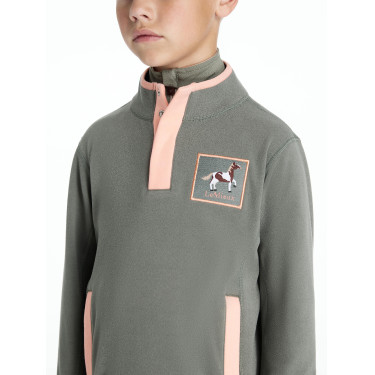 Polaire à boutons-pression Mini LeMieux Mae Rosemary Vert Polaire à boutons-pression Mini LeMieux Mae Rosemary Vert