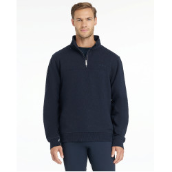 Sweat col zippé LeMieux homme Marine