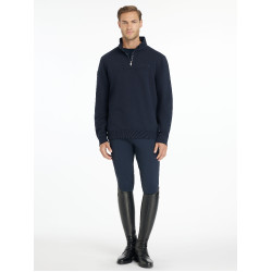Sweat col zippé LeMieux homme Marine Bleu marine