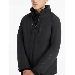 Veste d’équitation imperméable Team Young Rider pour garçons noire Veste d’équitation imperméable Team Young Rider pour garçons noire