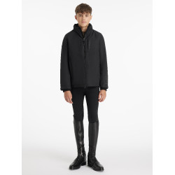 Veste d’équitation imperméable Team Young Rider pour garçons noire Veste d’équitation imperméable Team Young Rider pour garçons noire