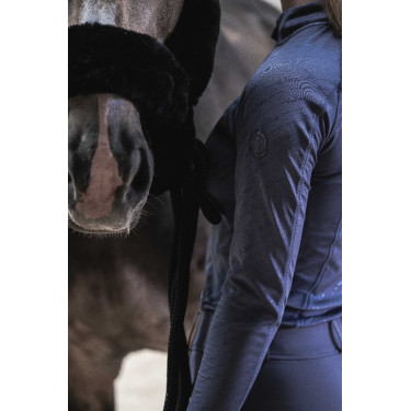Baselayer Je t'aime Equithème Sabine femme Bleu / gris Baselayer Je t'aime Equithème Sabine femme Bleu / gris