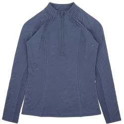 Baselayer Je t'aime Equithème Sabine femme Bleu / gris Baselayer Je t'aime Equithème Sabine femme Bleu / gris