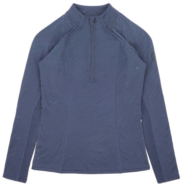 Baselayer Je t'aime Equithème Sabine femme Bleu / gris Baselayer Je t'aime Equithème Sabine femme Bleu / gris