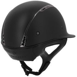 Casque Equithème Soazy Mat Chrome noir Noir / chrome Casque Equithème Soazy Mat Chrome noir Noir / chrome