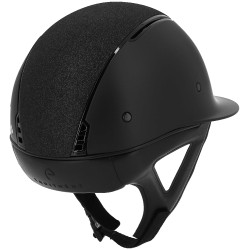 Casque Equithème Soazy Mat Crystal fabric Noir brillant Casque Equithème Soazy Mat Crystal fabric Noir brillant
