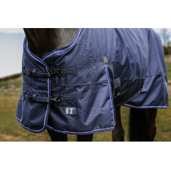 Couverture Equithème Classic 3 Layers 1200D Marine Bleu marine Couverture Equithème Classic 3 Layers 1200D Marine Bleu marine