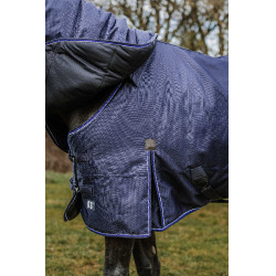 Couverture Equithème Classic 3 Layers 1200D Marine Bleu marine Couverture Equithème Classic 3 Layers 1200D Marine Bleu marine