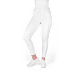 Pantalon Je t'aime Equithème Elsa femme Blanc