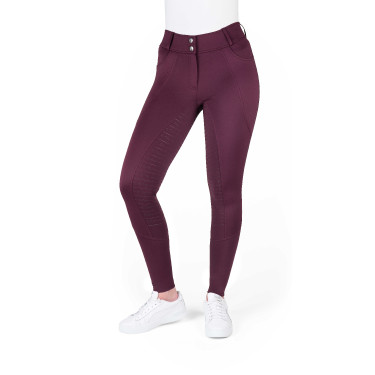 Pantalon Je t'aime Equithème Elsa femme Prune Violet Pantalon Je t'aime Equithème Elsa femme Prune Violet