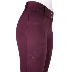 Pantalon Je t'aime Equithème Elsa femme Prune Violet Pantalon Je t'aime Equithème Elsa femme Prune Violet