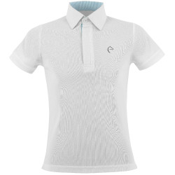 Polo mesh Equithème Edy Blanc Polo mesh Equithème Edy Blanc