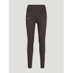 Legging Tommy Hilfiger Equestrian Elmira hiver full grip femme Cacao Marron