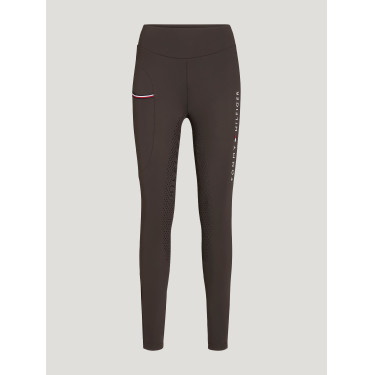 Legging Tommy Hilfiger Equestrian Elmira hiver full grip femme Cacao Marron
