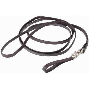 Rênes allemandes cuir mousqueton T de T Havane foncé Marron Rênes allemandes cuir mousqueton T de T Havane foncé Marron